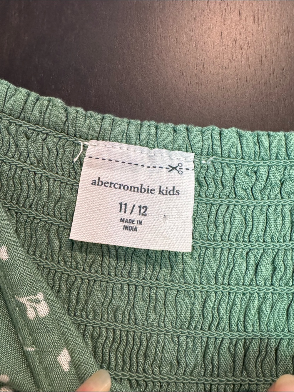 ABERCROMBIE KIDS mint green smocked dress - Picture 8 of 9